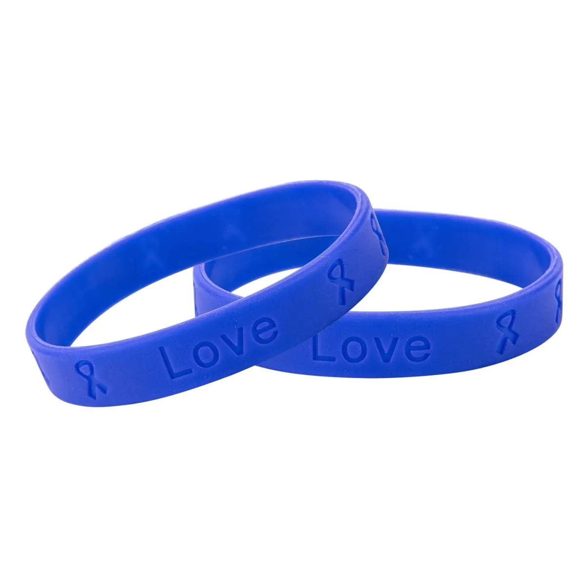 50 Awareness Silicone Bracelets (Pick Your Color/Cause)