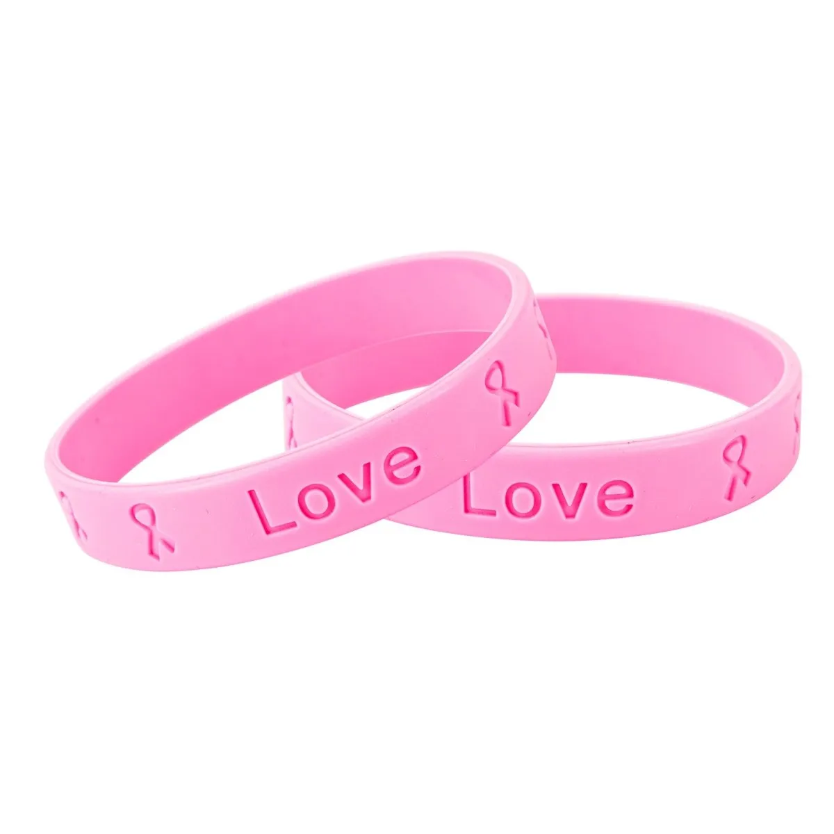 50 Awareness Silicone Bracelets (Pick Your Color/Cause)