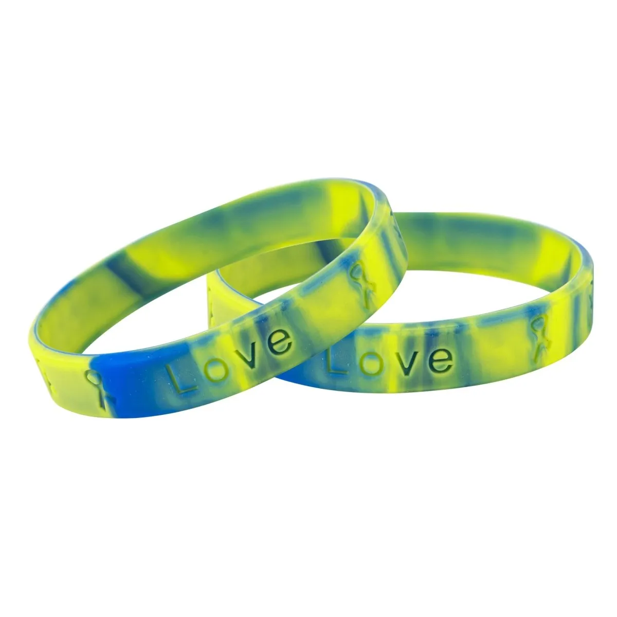 50 Awareness Silicone Bracelets (Pick Your Color/Cause)