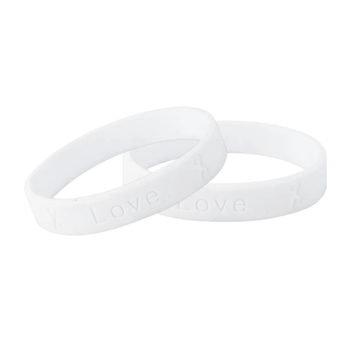 50 Awareness Silicone Bracelets (Pick Your Color/Cause)