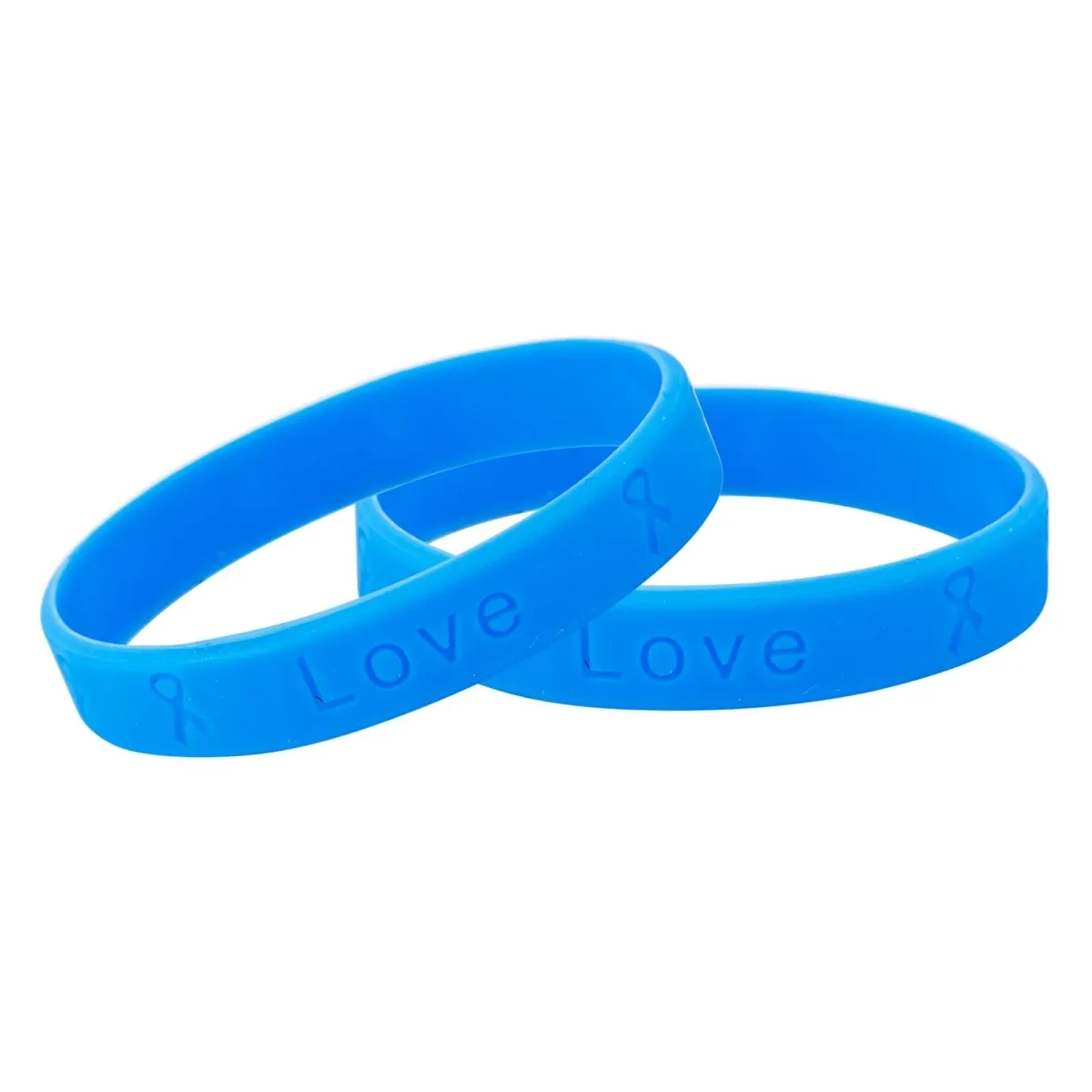 50 Awareness Silicone Bracelets (Pick Your Color/Cause)