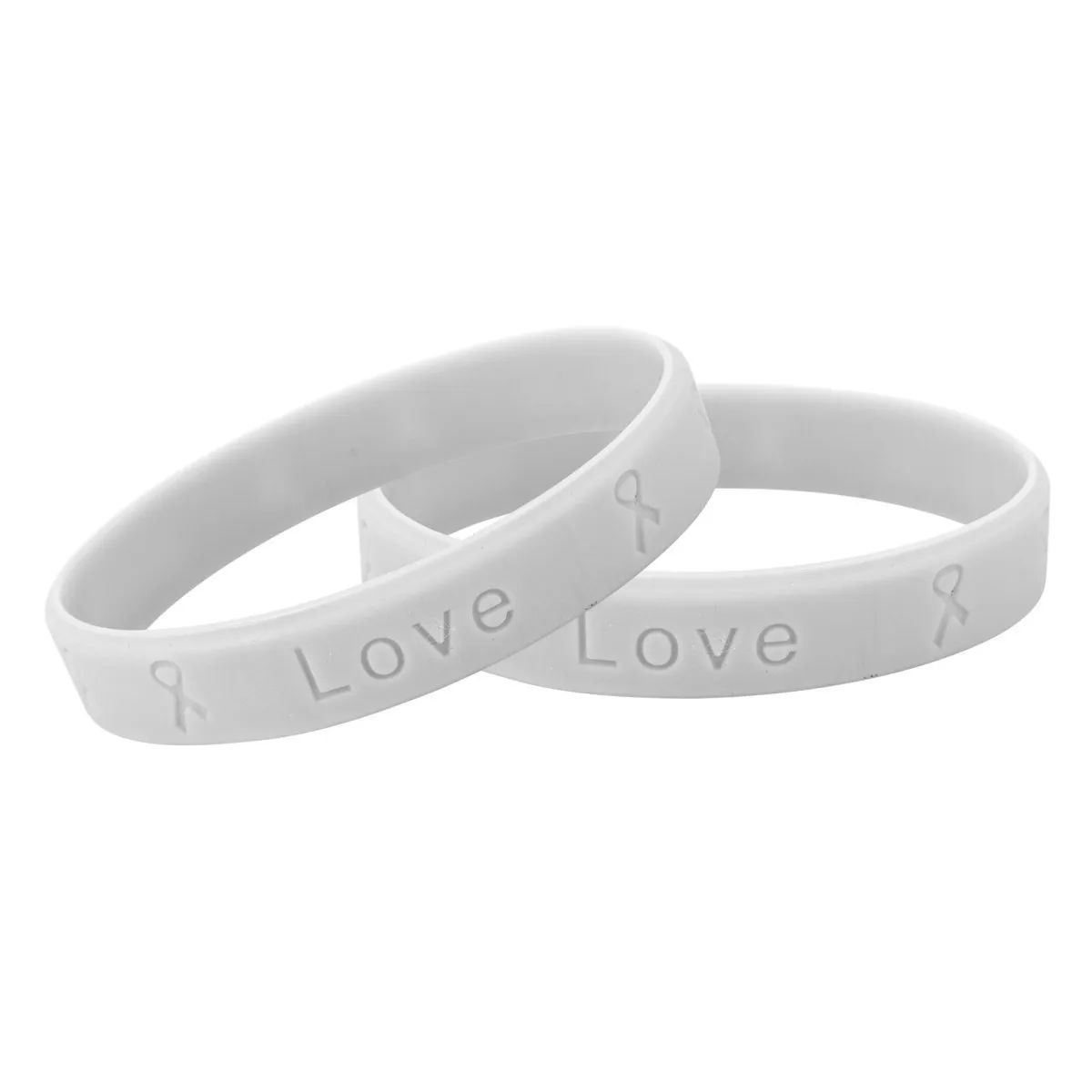 50 Awareness Silicone Bracelets (Pick Your Color/Cause)