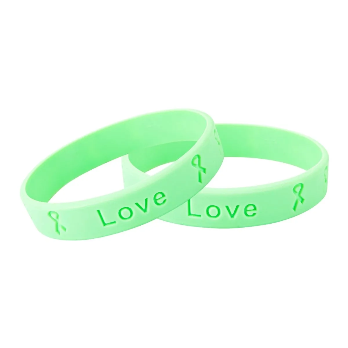 50 Awareness Silicone Bracelets (Pick Your Color/Cause)