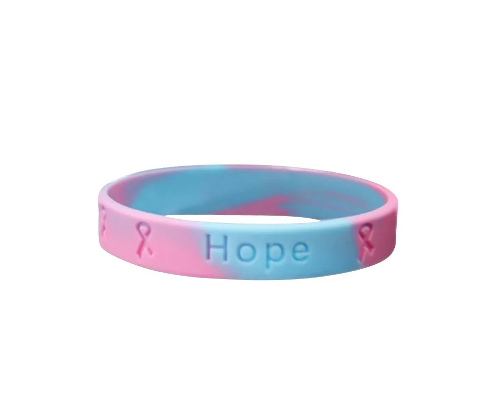 50 Awareness Silicone Bracelets (Pick Your Color/Cause)