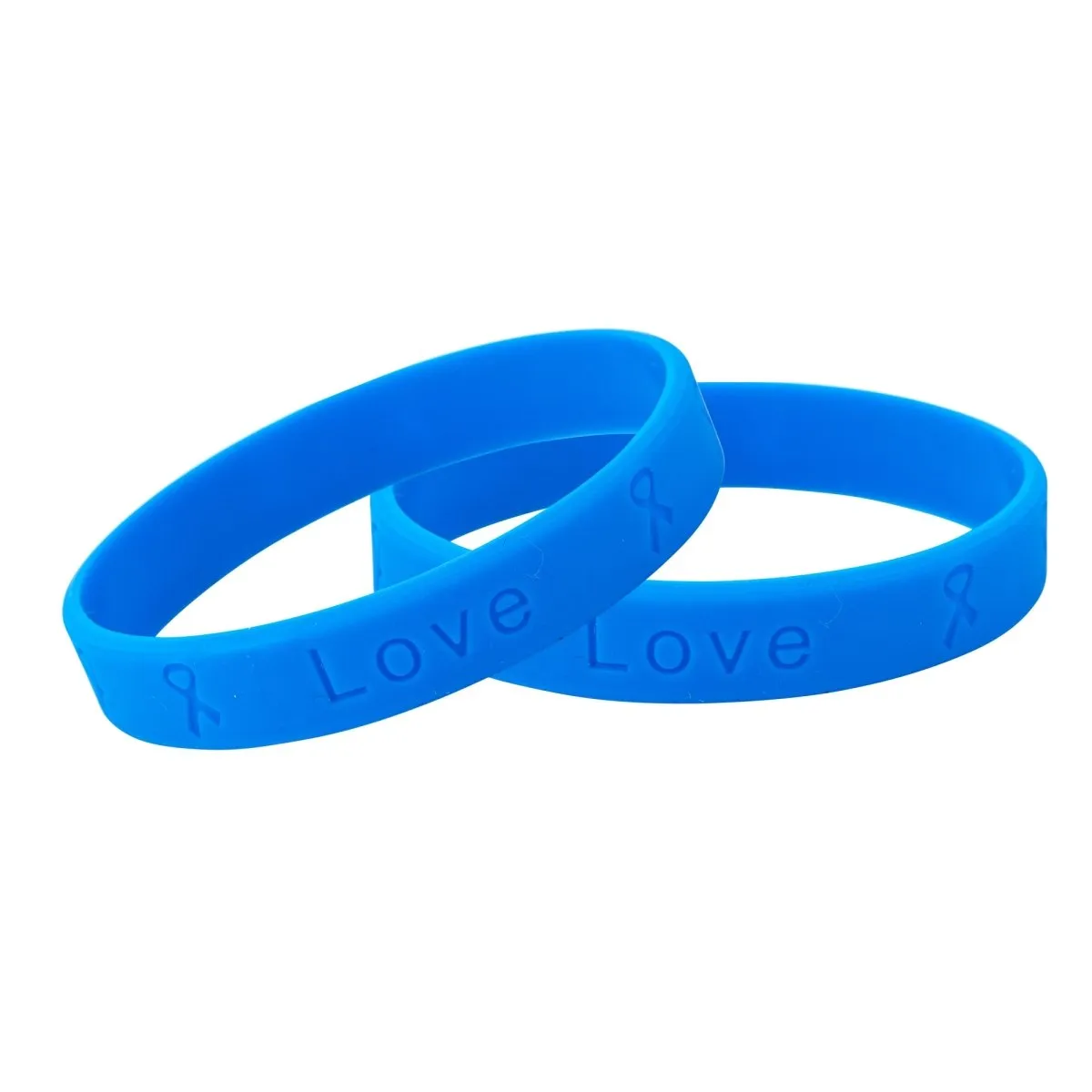 50 Awareness Silicone Bracelets (Pick Your Color/Cause)