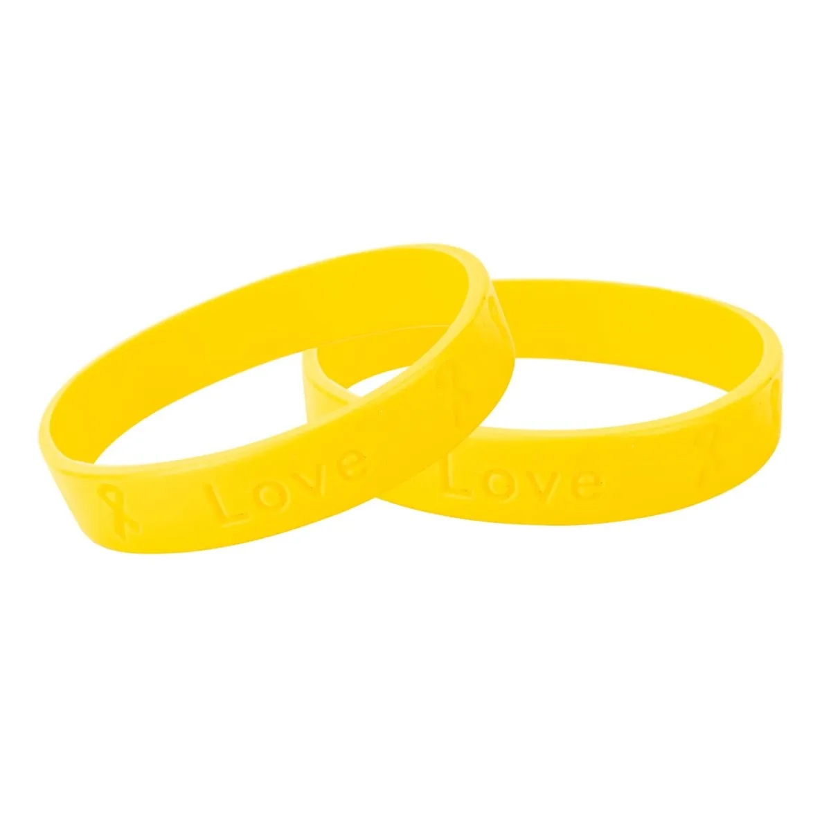 50 Awareness Silicone Bracelets (Pick Your Color/Cause)