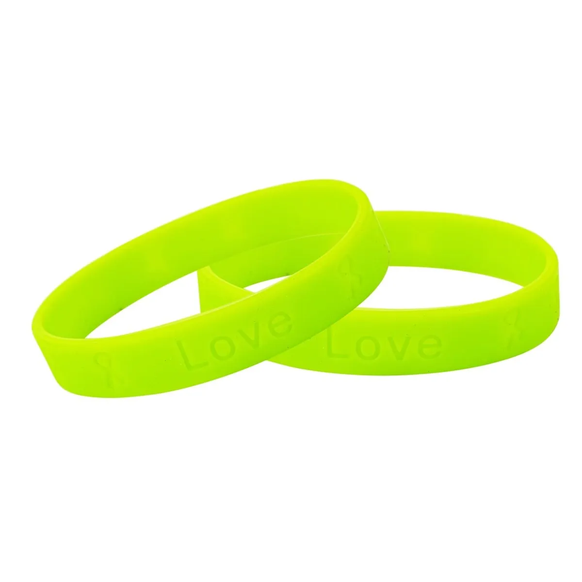 50 Awareness Silicone Bracelets (Pick Your Color/Cause)