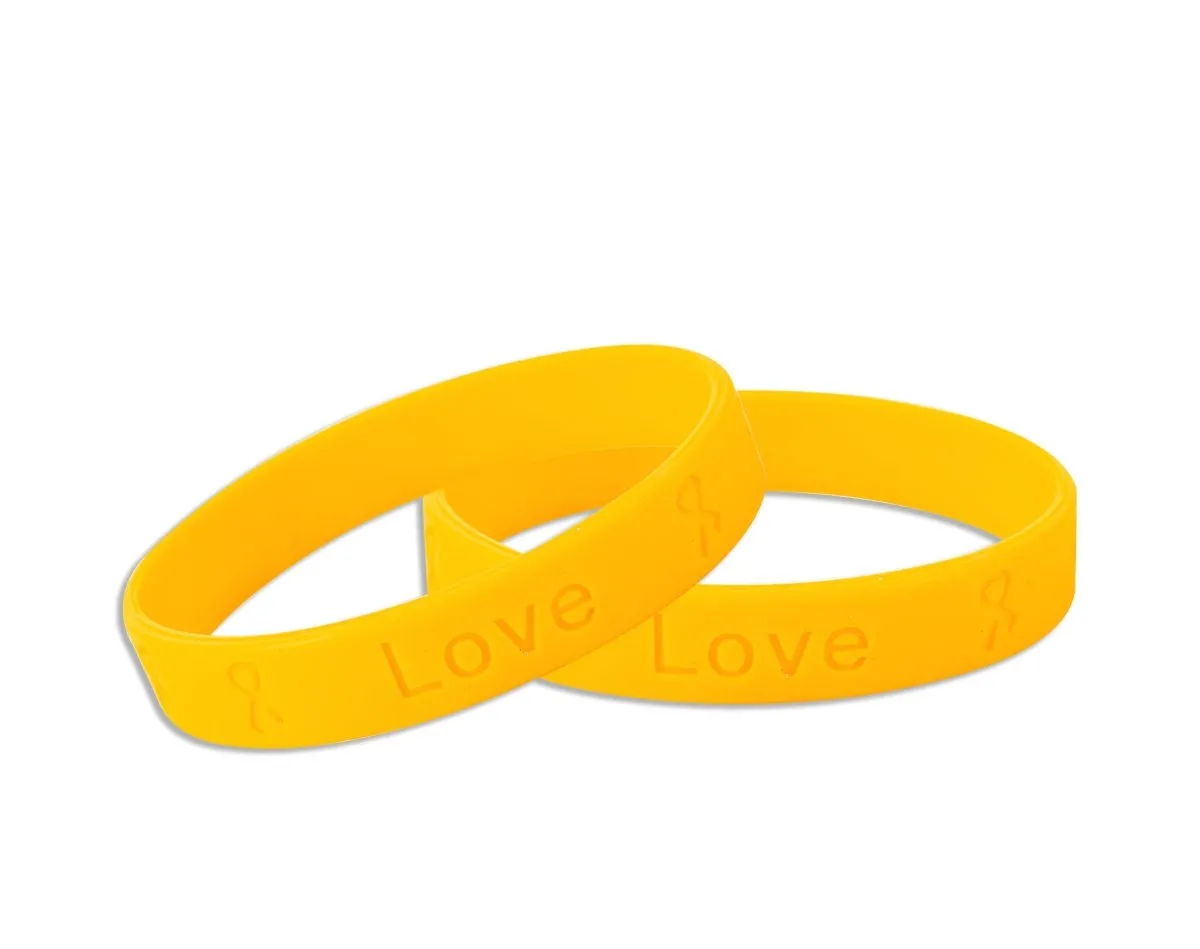 50 Awareness Silicone Bracelets (Pick Your Color/Cause)