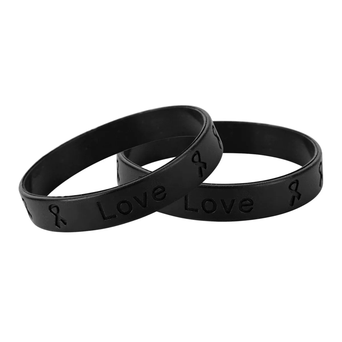 50 Awareness Silicone Bracelets (Pick Your Color/Cause)