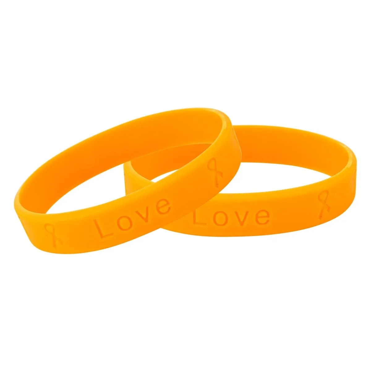 50 Awareness Silicone Bracelets (Pick Your Color/Cause)