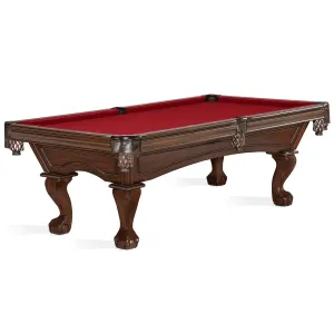 8' Brunswick Glenwood Pool Table Tuscana - Ball & Claw Leg