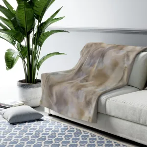 Abstract Comfy Blanket | Beige Ombre