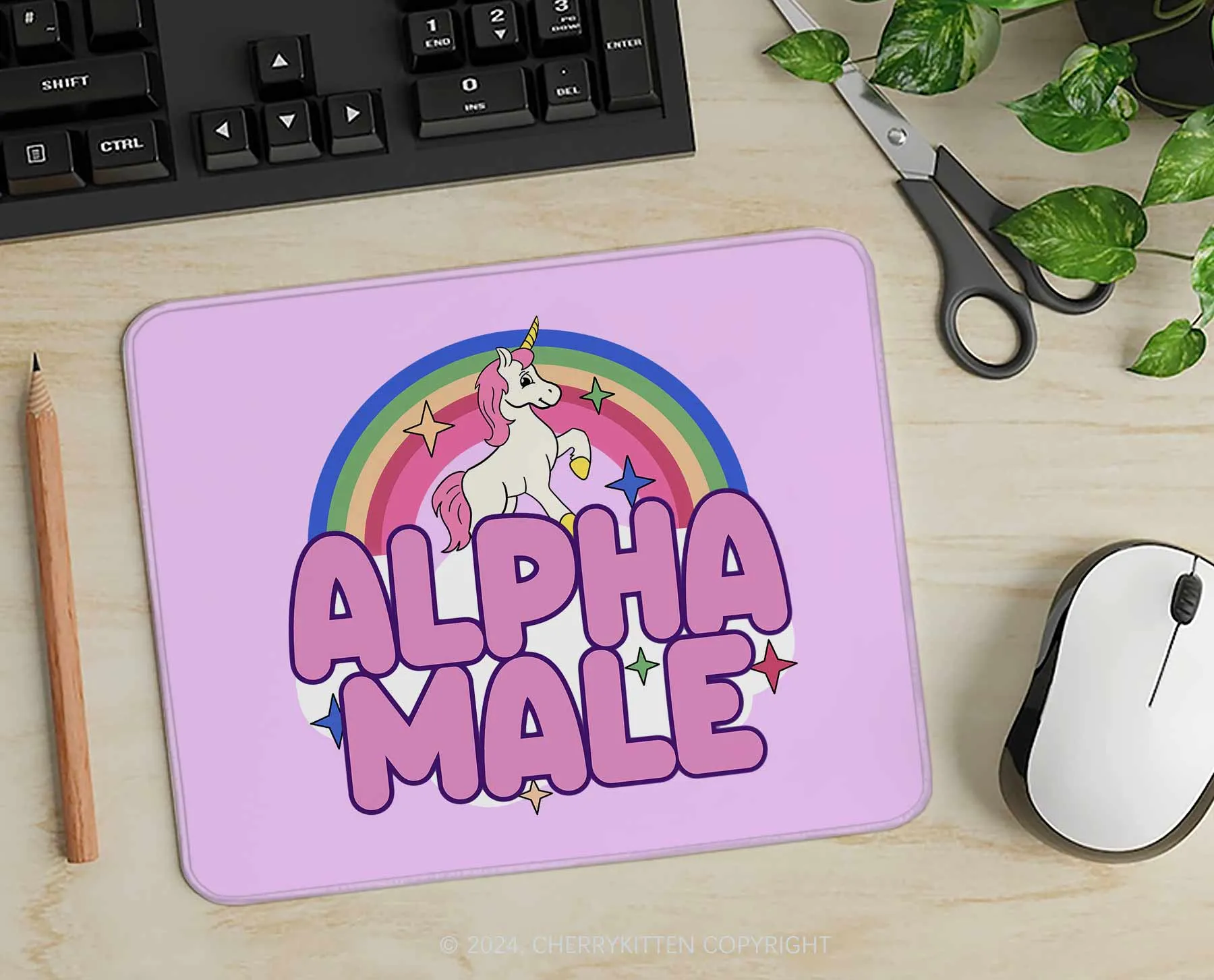 Alpha Male Y2K Mousepad Cherrykitten