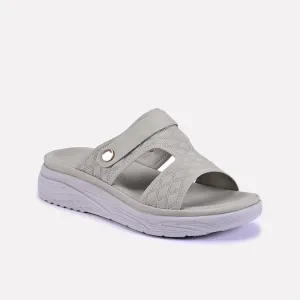 Arabella Light Gray Casual Slippers 0412622