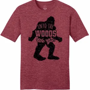 Bigfoot Sasquatch Into the Woods T Shirt