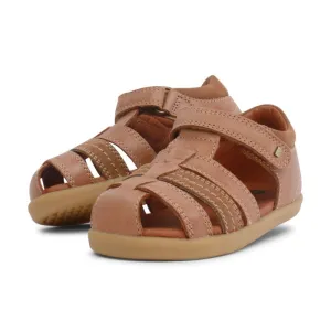 Bobux IWalk Roam Sandal Caramel Closed Toe 626015A