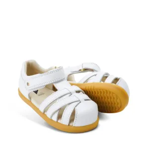 Bobux Step Ups Cross Jump White 731106 Closed Toe Sandal