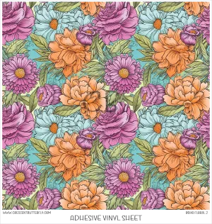 Boho Floral 2 Printed Vinyl Sheet/Wrap