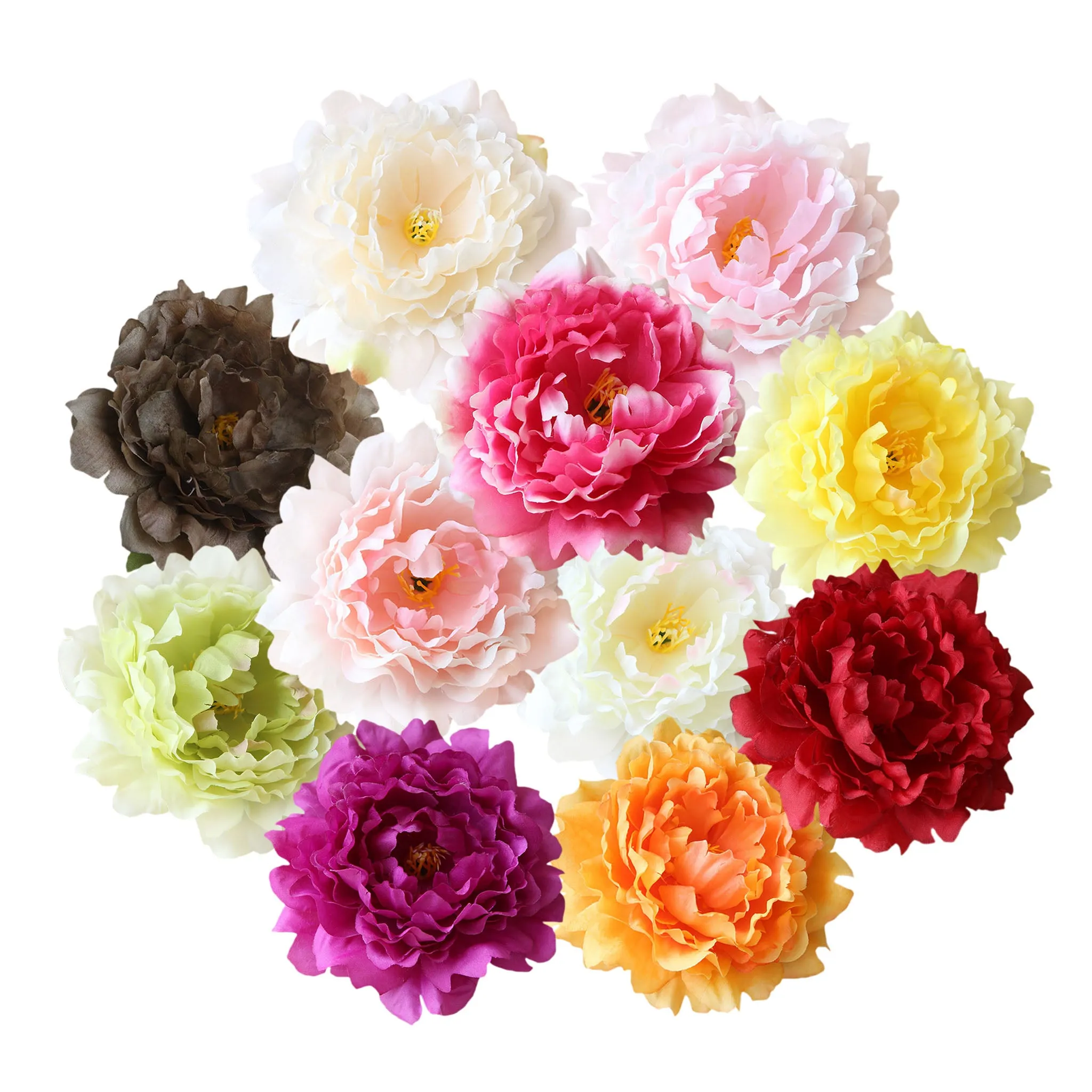 Bulk Peonies Silk Flowers for Cake Toppers Flower Wall DIY