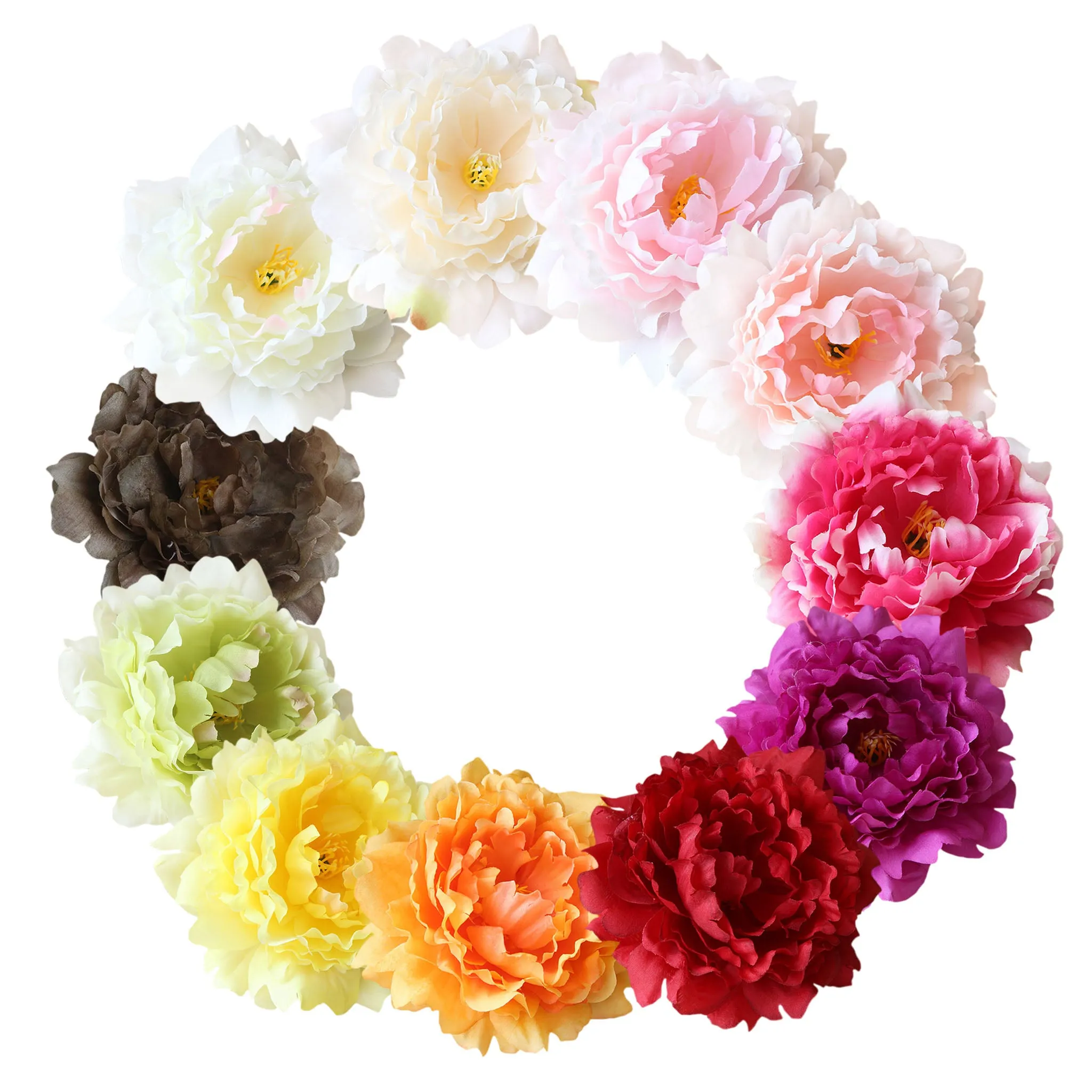 Bulk Peonies Silk Flowers for Cake Toppers Flower Wall DIY