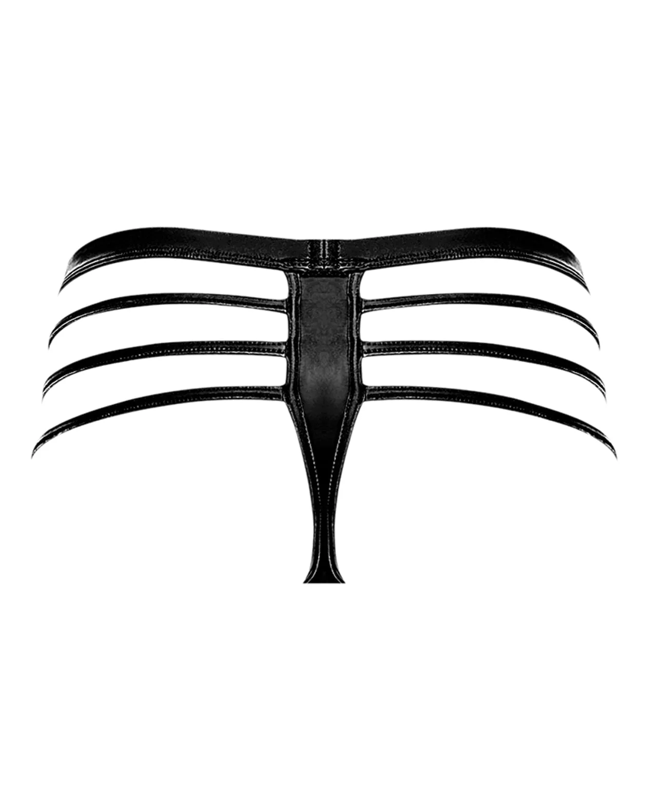 Cage Matte Cage Thong - Black