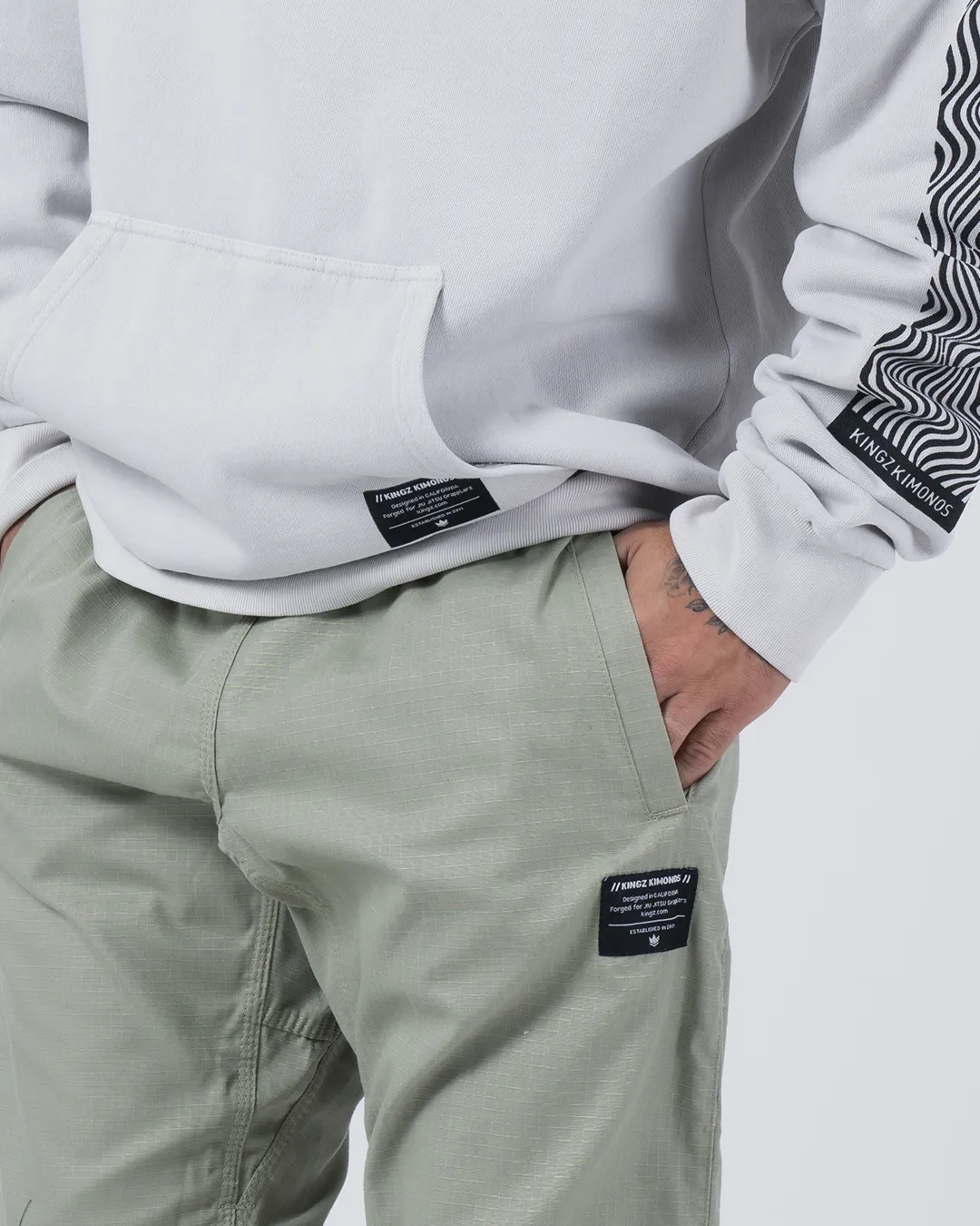 Casual Rip Stop Gi Pant - Sage