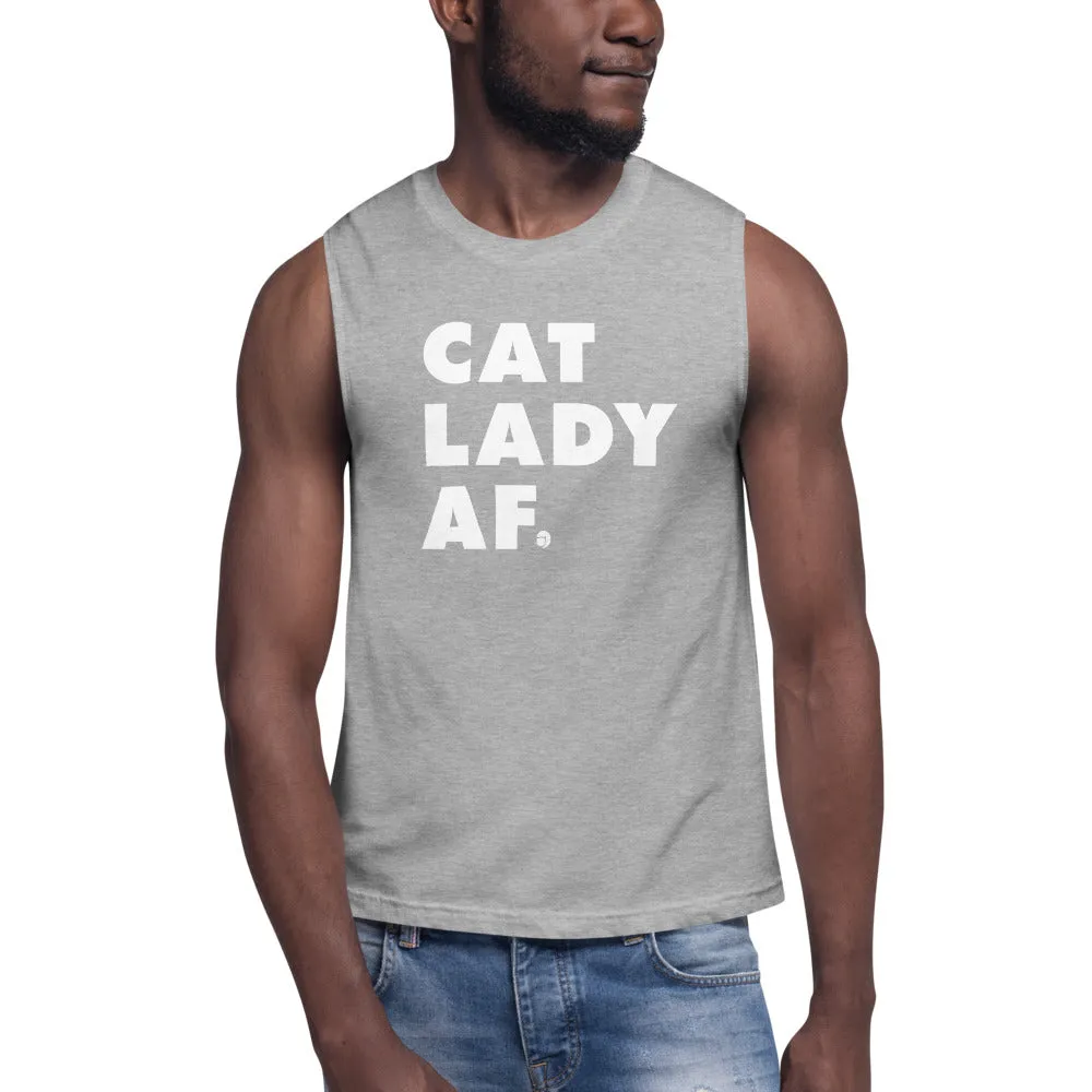 Cat Lady AF Unisex Tank Top