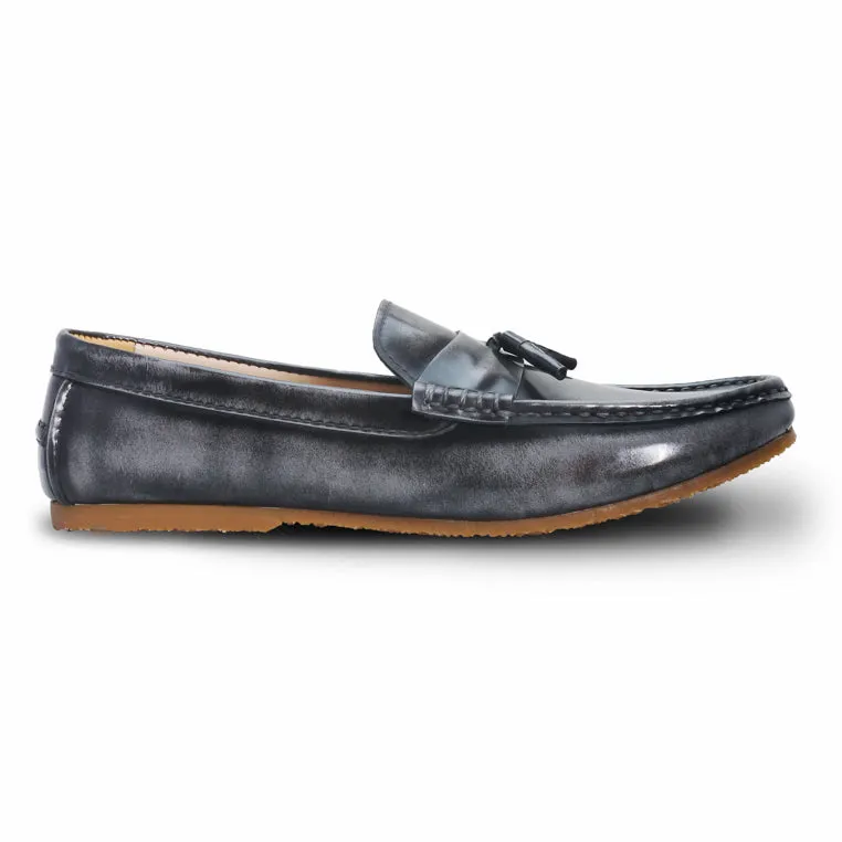 Comfy Tassel Loafer European Brush Off Ash Grey