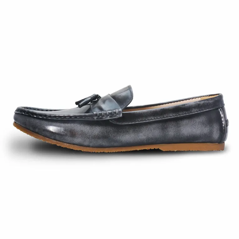 Comfy Tassel Loafer European Brush Off Ash Grey