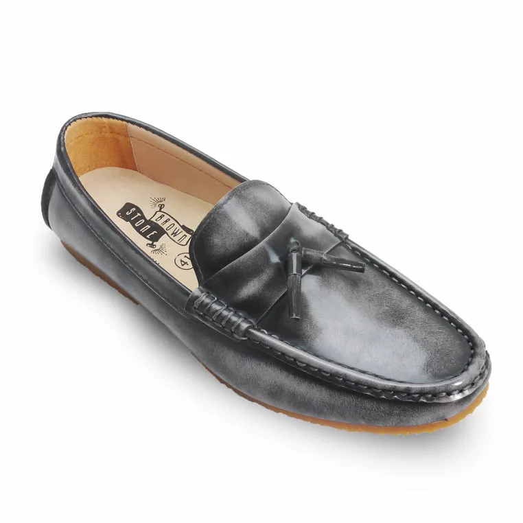 Comfy Tassel Loafer European Brush Off Ash Grey