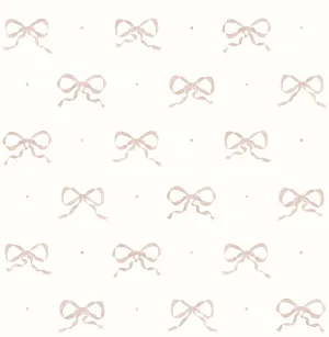 Emma Petal Large Bow Wallpaper