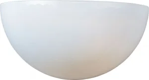 Essentials - 20585 5.5" Single Light Wall Sconce in White with White Glass Finish