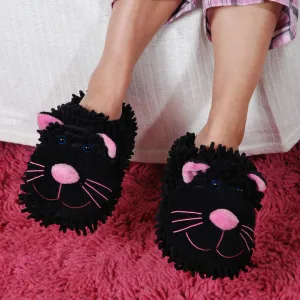 Fuzzy Friends Slippers Cat