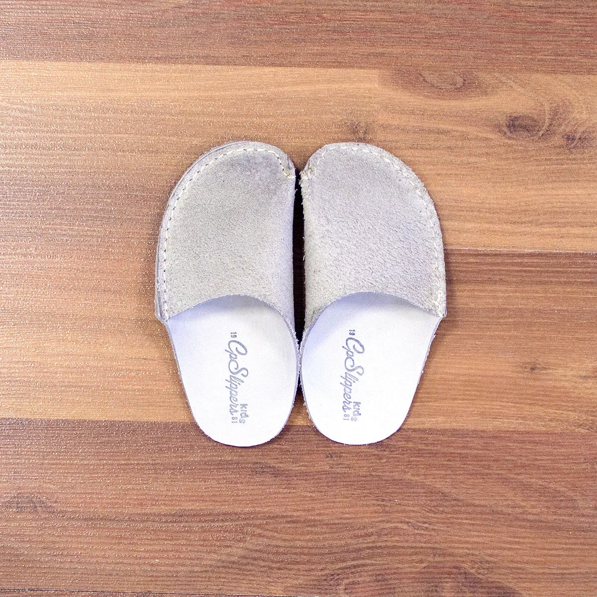 Gray CP Slippers Kids Minimalist