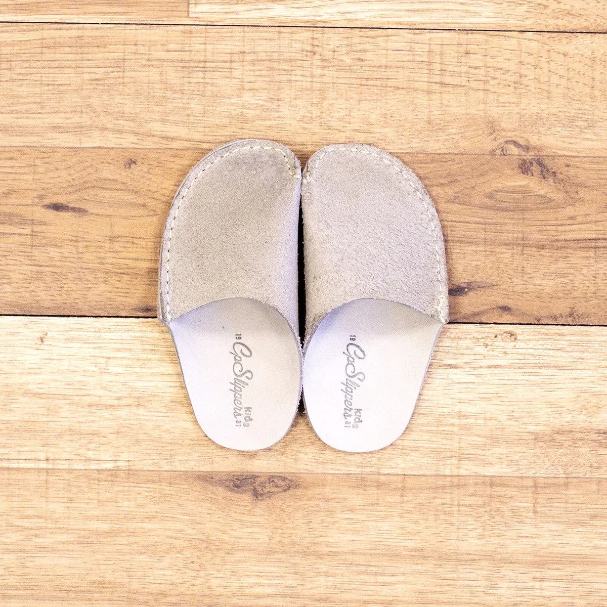 Gray CP Slippers Kids Minimalist