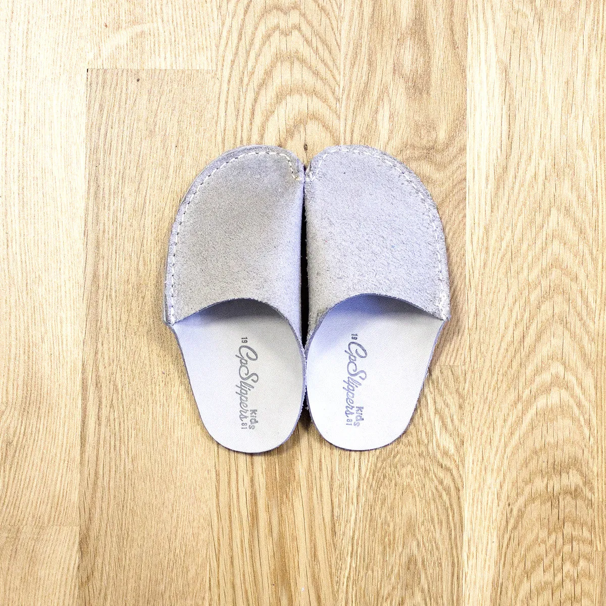 Gray CP Slippers Kids Minimalist