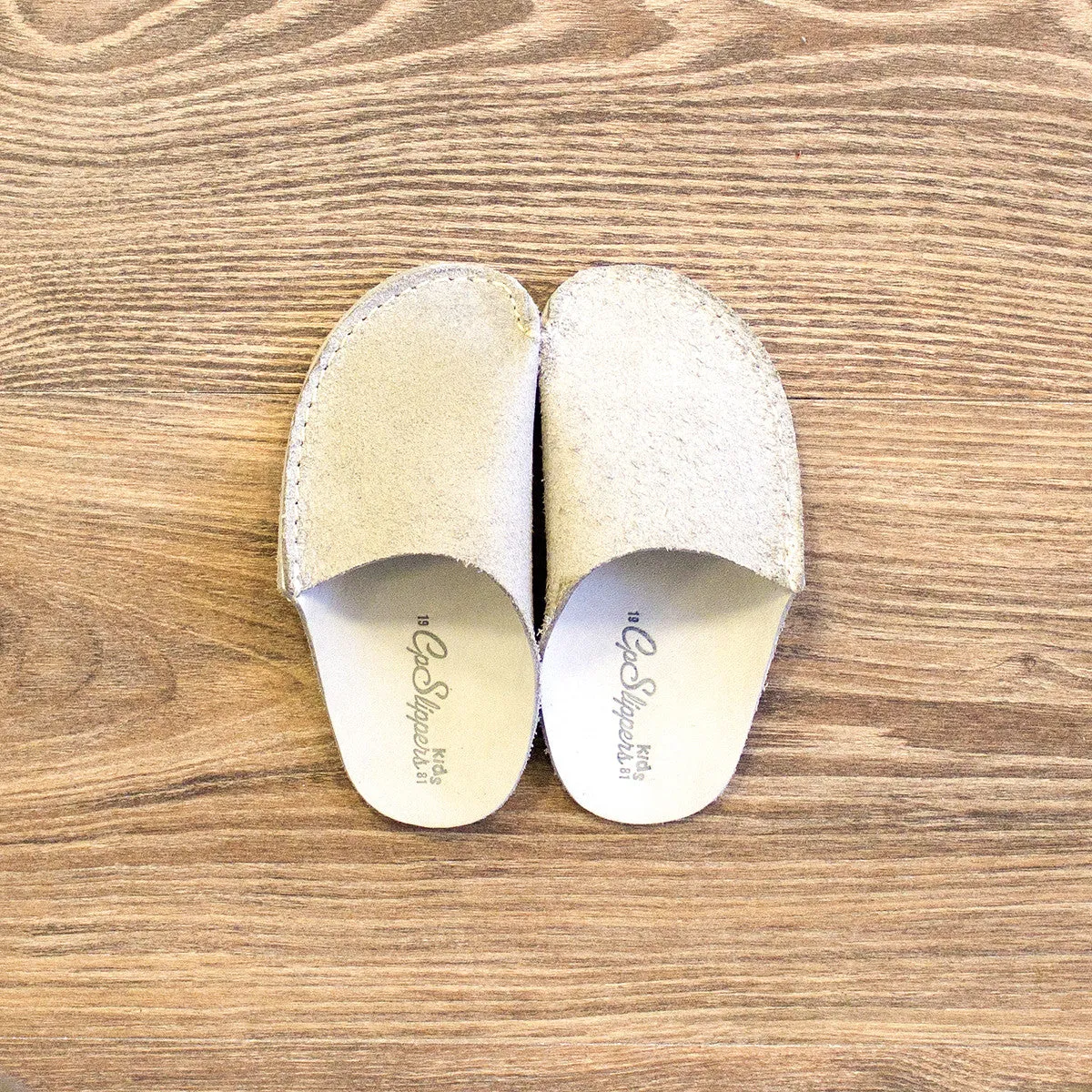 Gray CP Slippers Kids Minimalist