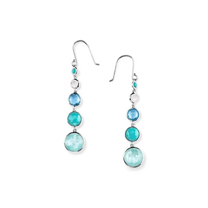 Ippolita 5-Stone Waterfall Lollipop Lollitini Drop Earrings in Sterling Silver