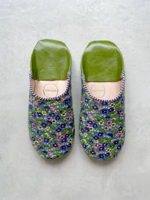 Liberty Print Babouche Slippers, Piccadilly Poppy