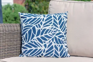 Luxury Cushion in Palm Navy