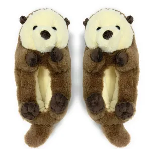 Otter One | Kid's Funny Fluffy House Cozy Non-Slip Slippers