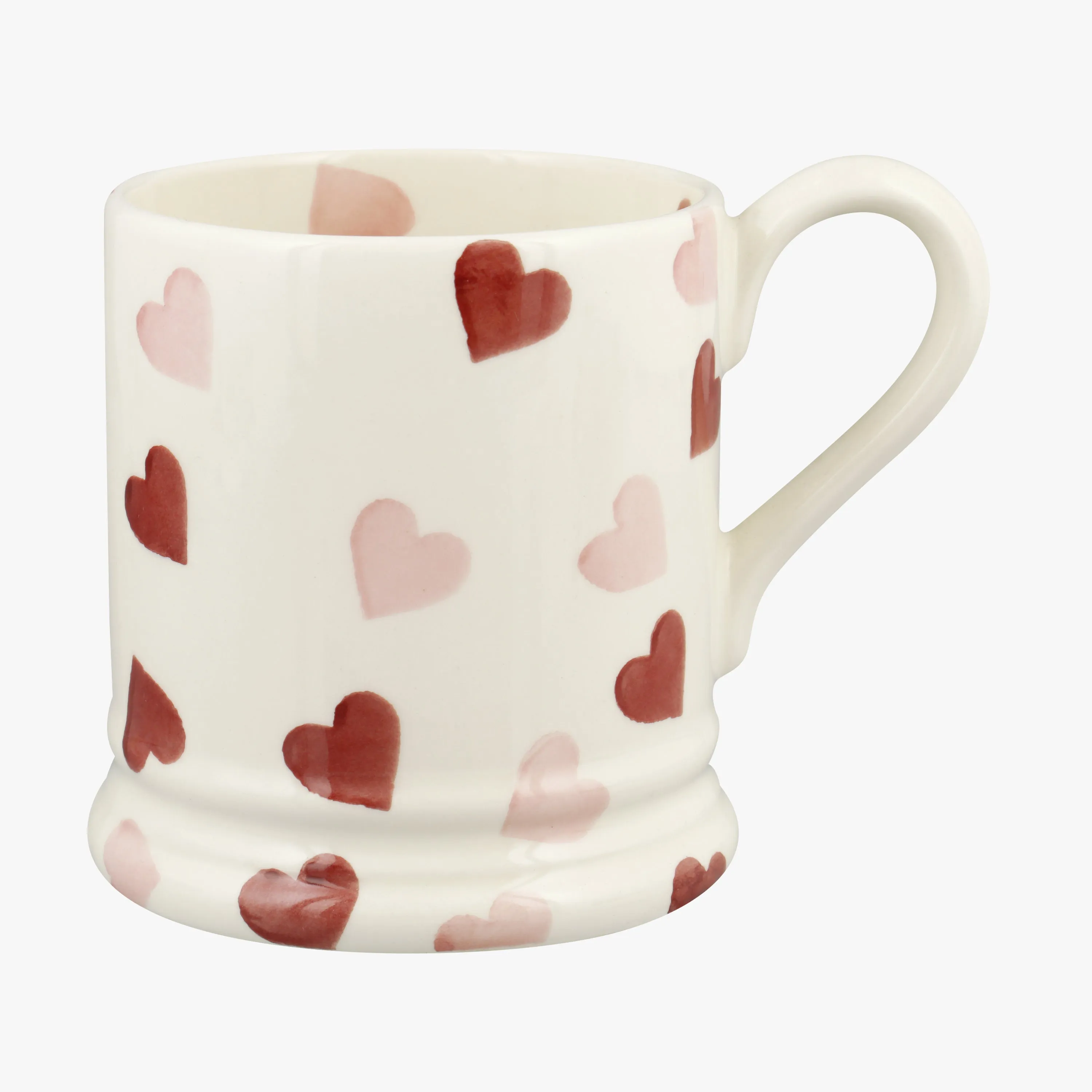 Pink Hearts 1/2 Pint Mug