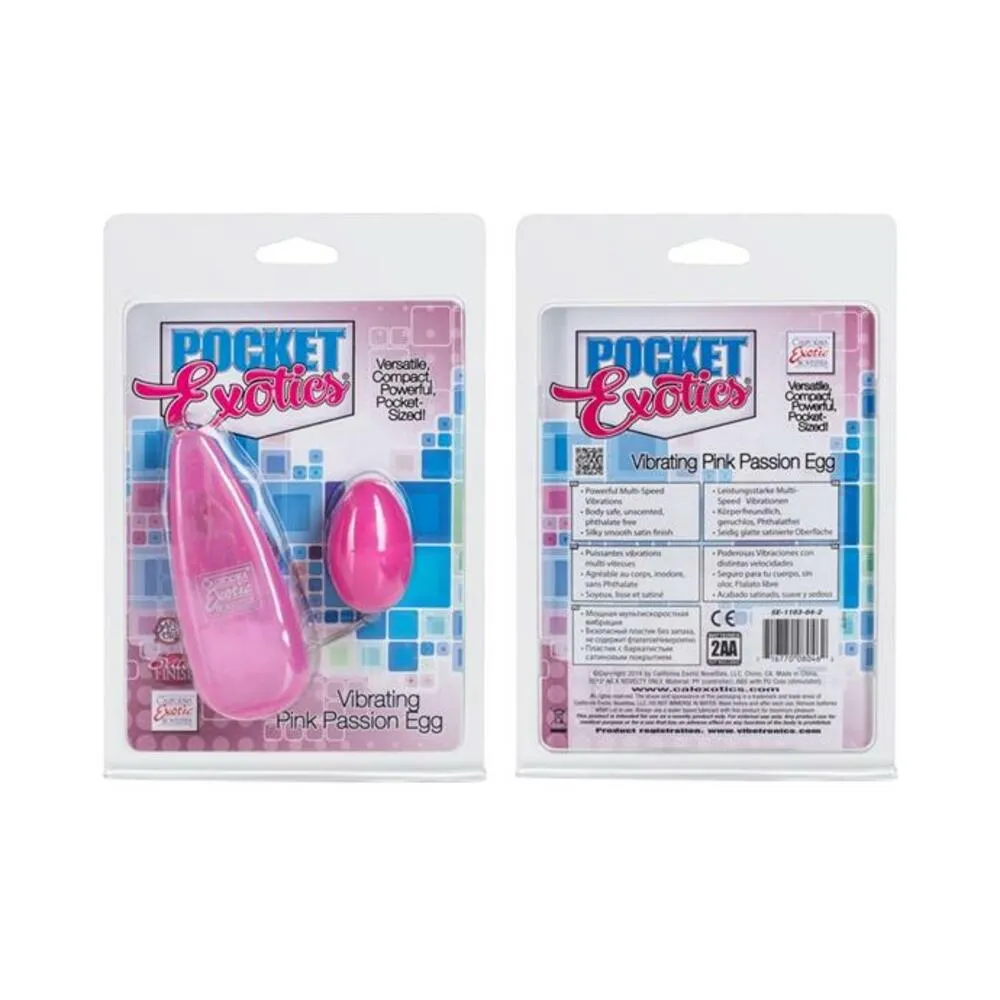 Pocket Exotics Pink Passion Egg Vibrator