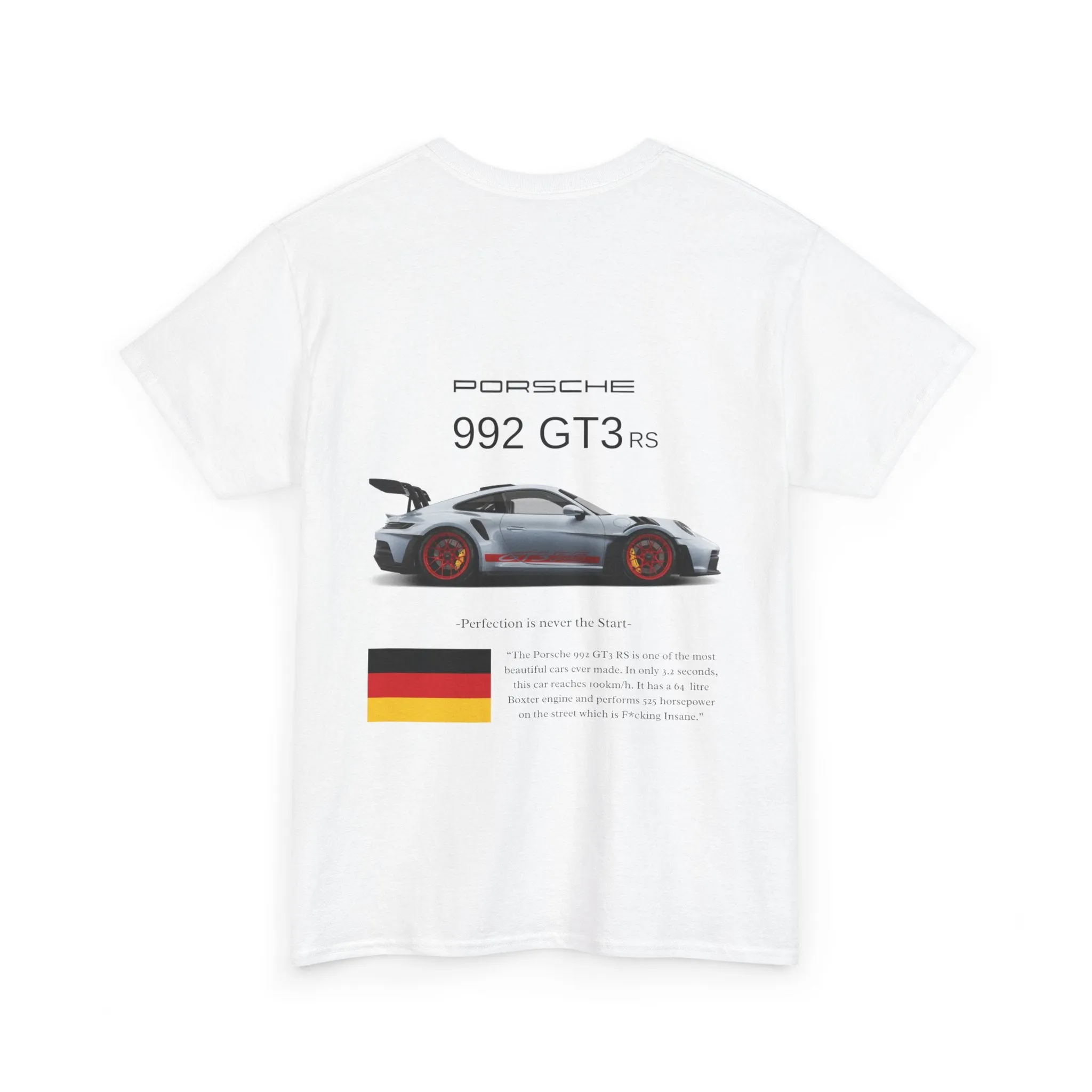 Porsche 992 GT3 RS Heavy Cotton Tee for Car Enthusiasts