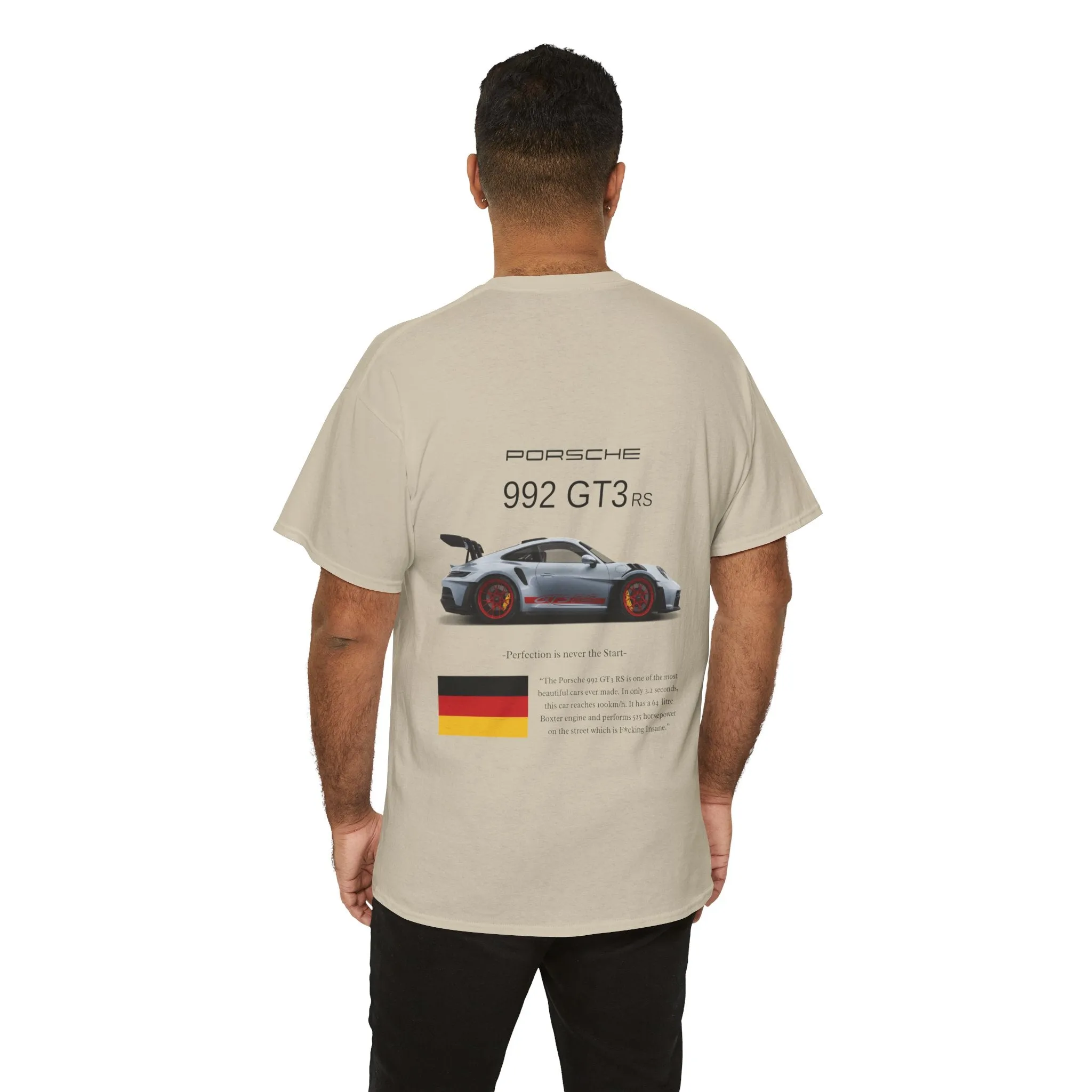 Porsche 992 GT3 RS Heavy Cotton Tee for Car Enthusiasts