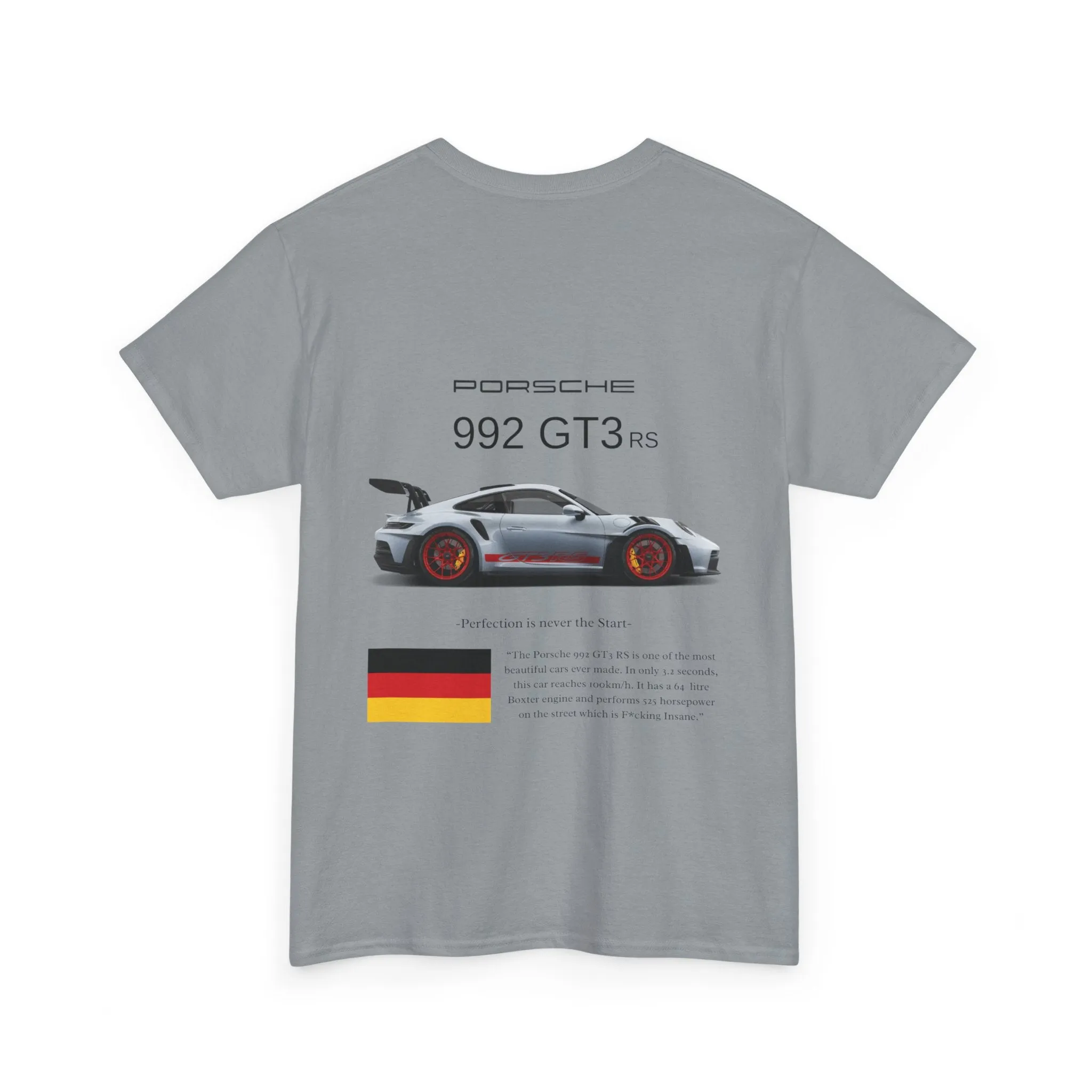 Porsche 992 GT3 RS Heavy Cotton Tee for Car Enthusiasts