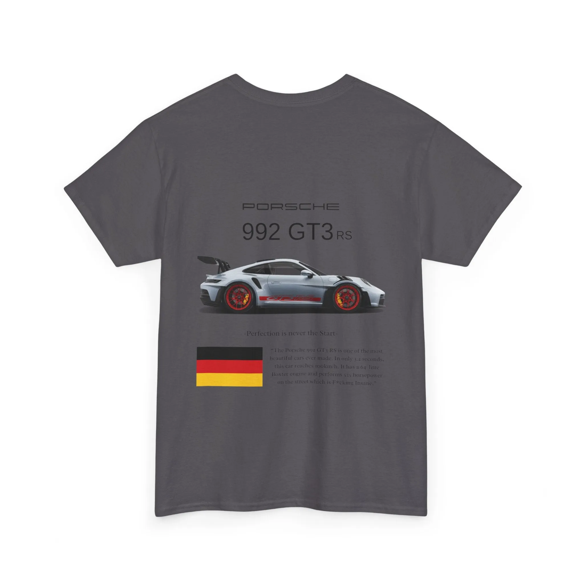 Porsche 992 GT3 RS Heavy Cotton Tee for Car Enthusiasts