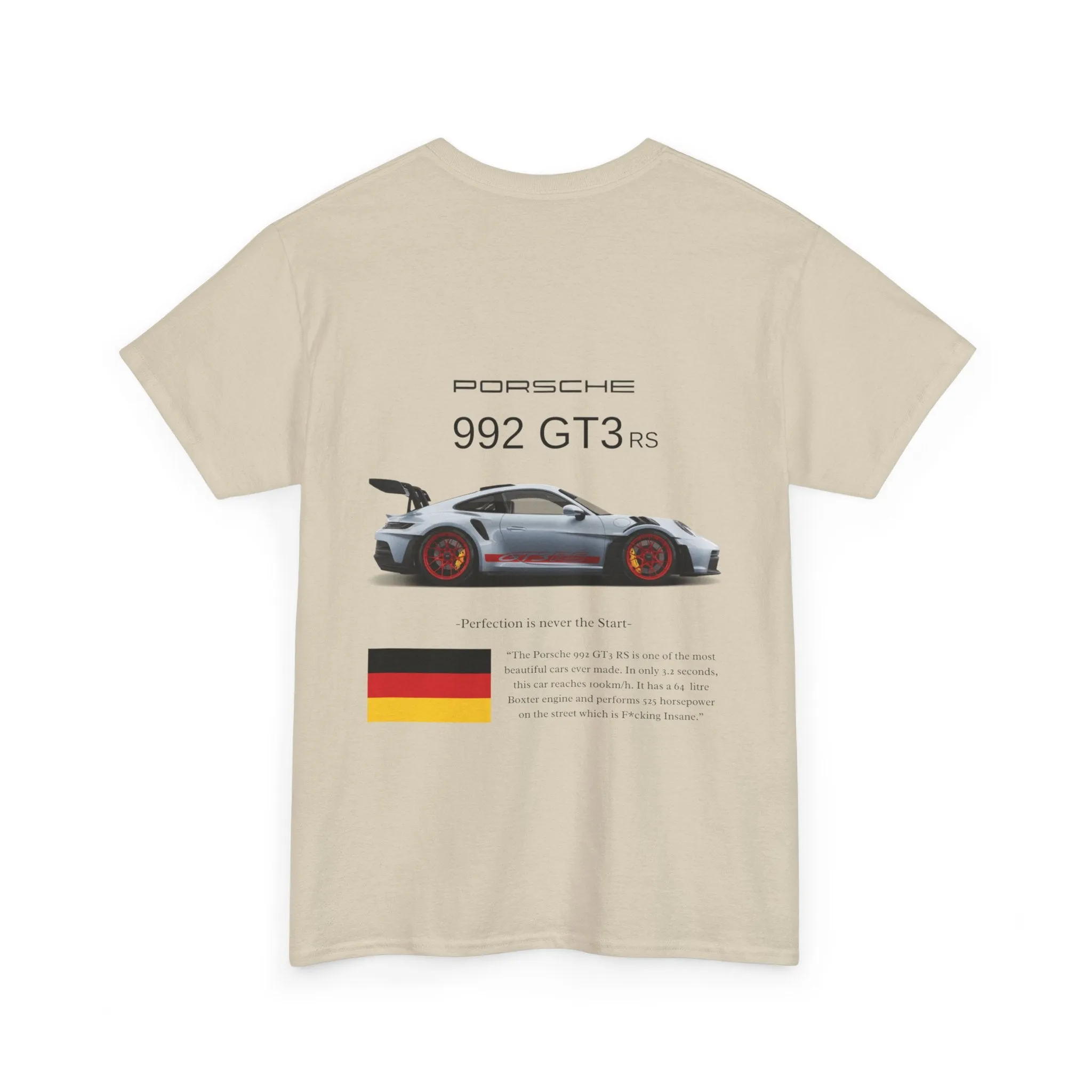 Porsche 992 GT3 RS Heavy Cotton Tee for Car Enthusiasts