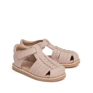 Pretty Brave Frankie Closed Toe Leather Sandal Blush Pink 29-30