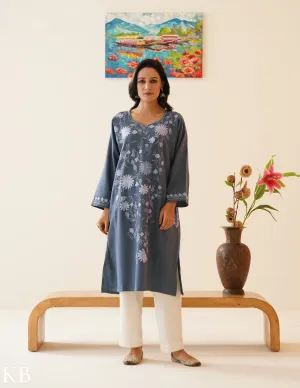 Rang-e-Khizan Kashmir Blue Aari Phiran